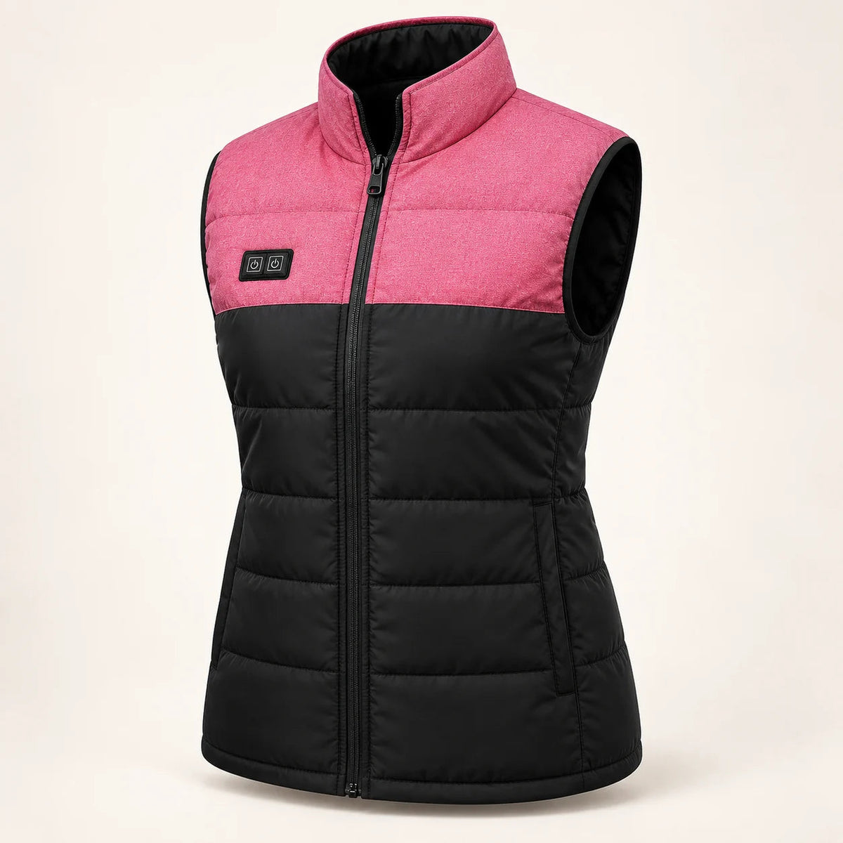 PyreFit Rundor – Beheizbare Unisex-Steppweste – Rosa