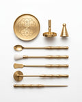 Räucherstäbchen-Set aus Messing – Ritual-Werkzeuge für Pulver und Kegel – Produktbild 1
