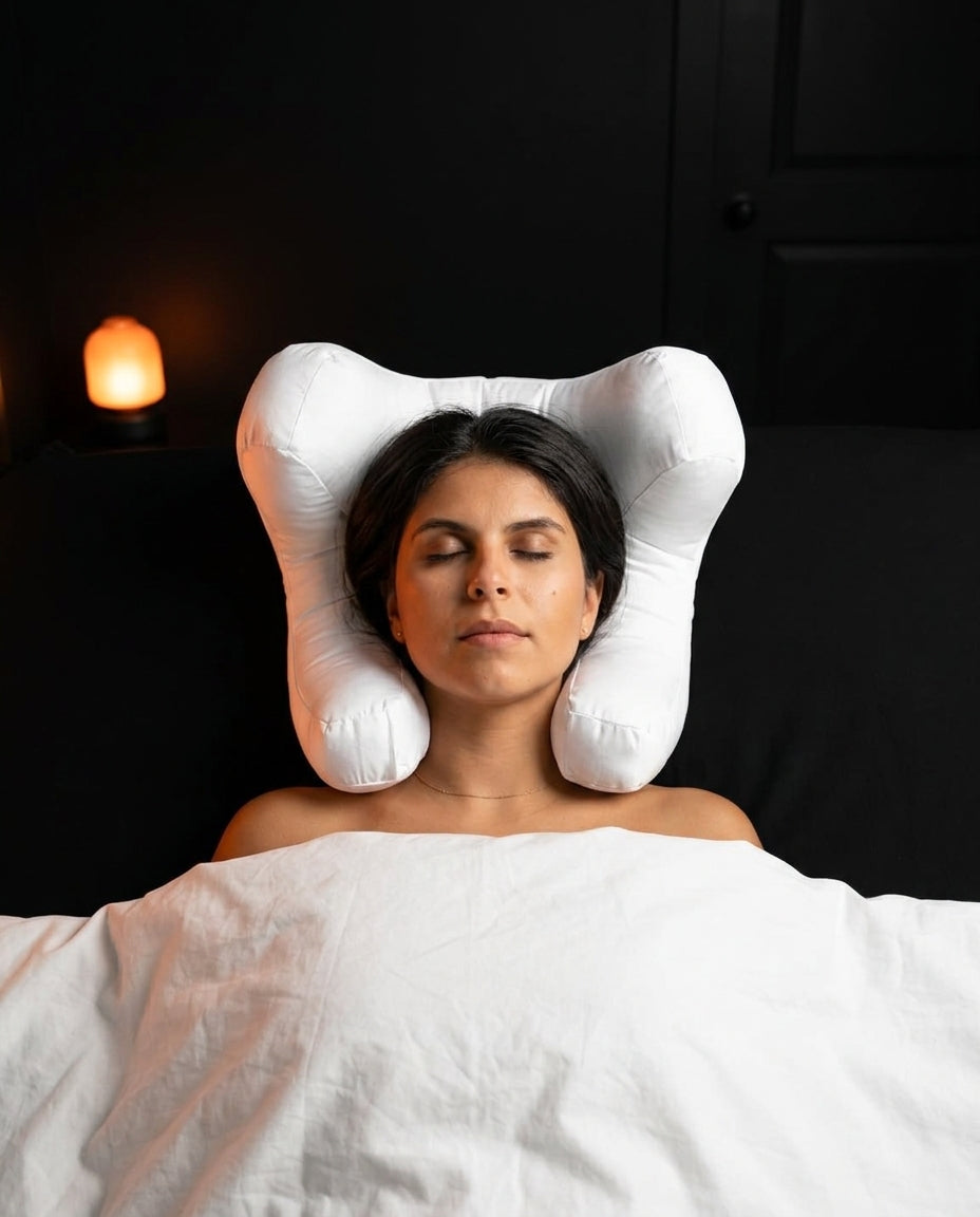 Seitenschläferkissen mit Kopfmulde – Beauty-Schlafkissen gegen Schlaffalten – Produktbild 3
