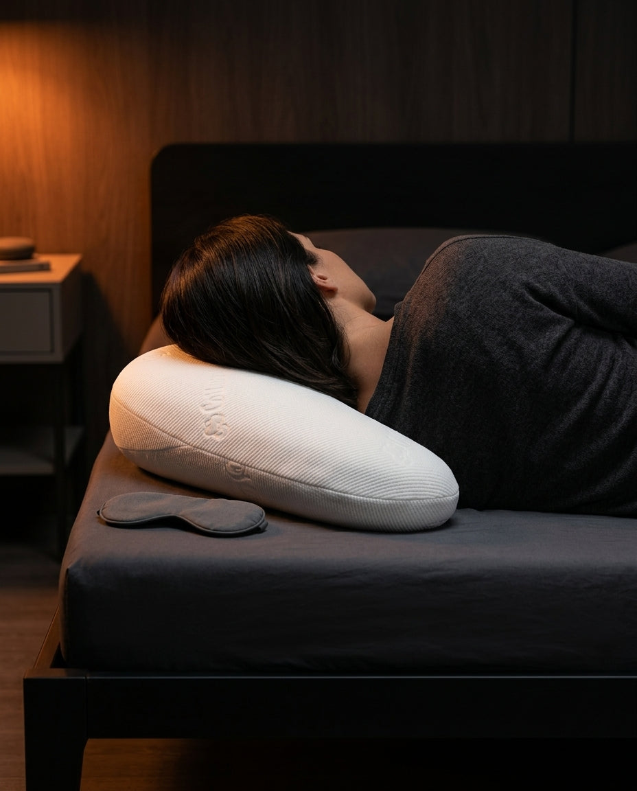 Seitenschläferkissen aus Memory Foam – V-Form für Kopf, Nacken und Beine – Produktbild 4