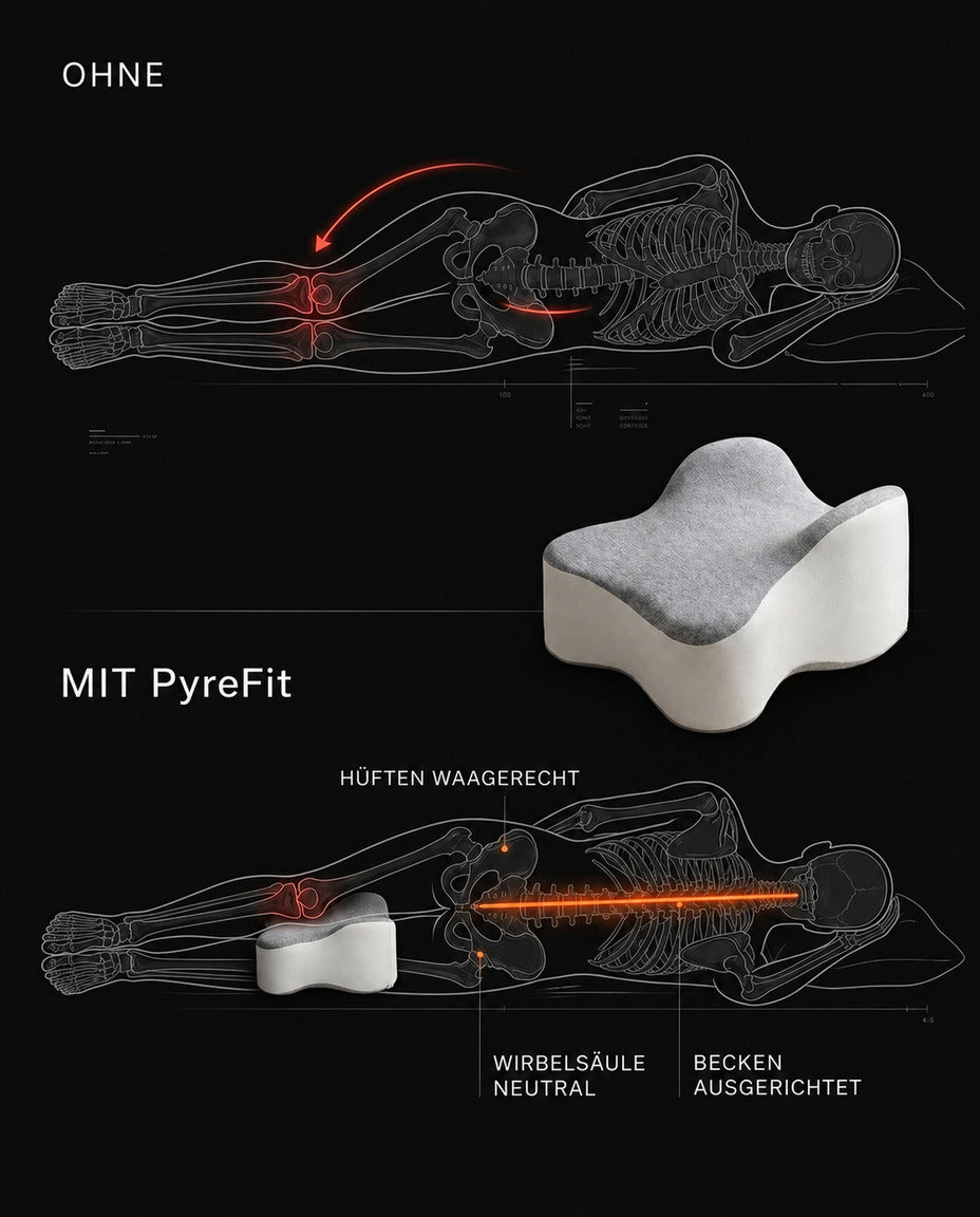 Kniekissen für Seitenschläfer aus Memory-Schaum – hält Hüfte und Wirbelsäule in Linie – Produktbild 8