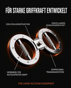 Handtrainer mit einstellbarem Widerstand – Kraft für Handgelenk, Unterarm und Griff – Produktbild 8