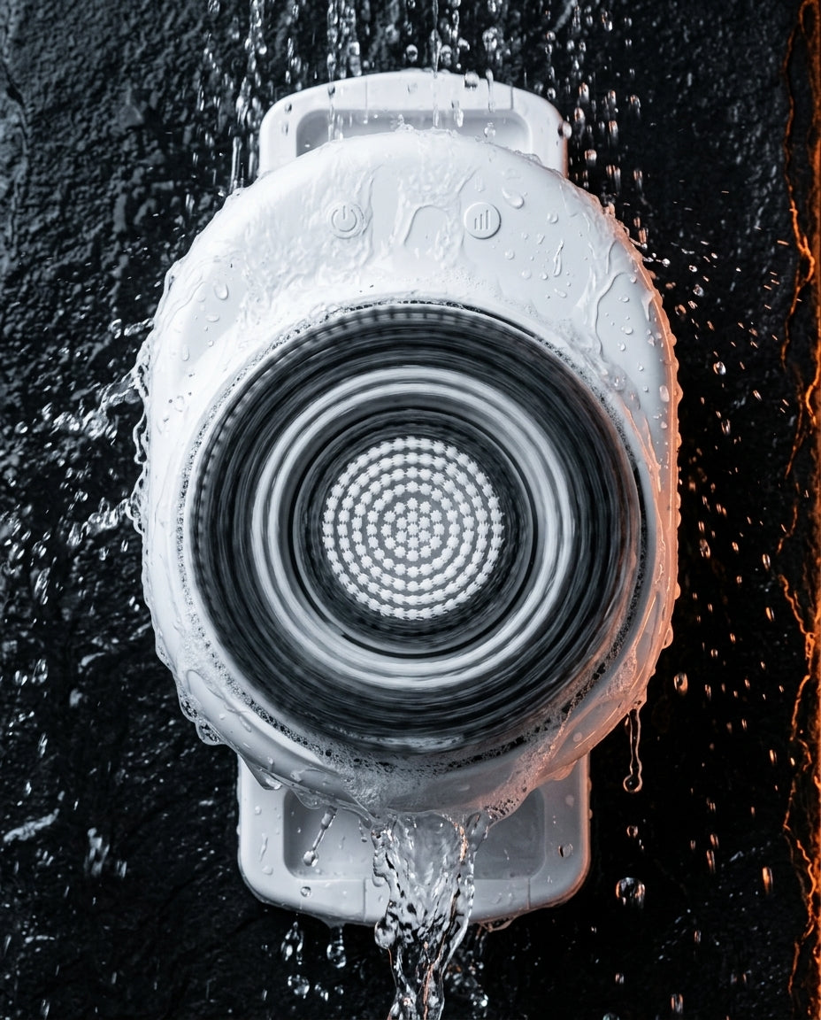 Elektrische Rückenbürste für die Dusche – freihändige Reinigung für Rücken und Schultern – Produktbild 7