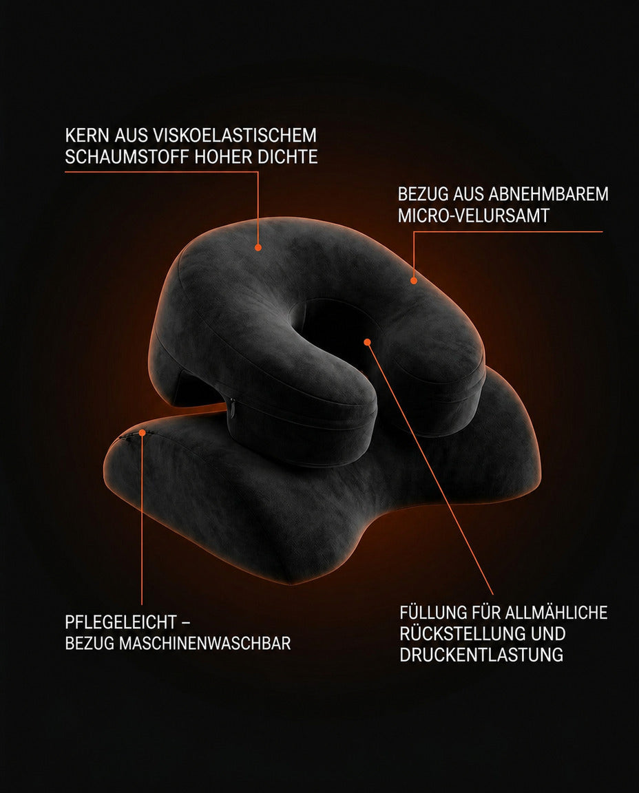 Bauchschläferkissen mit Brustauflage – ergonomische Stütze für die Bauchlage – Produktbild 8
