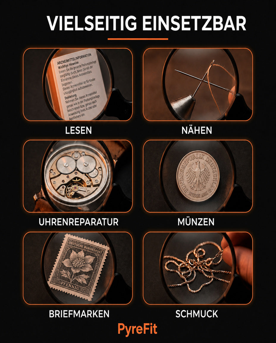 Leselupe zum Umhängen – freihändig 3-fach für Nähen, Basteln und Kleingedrucktes – Produktbild 12