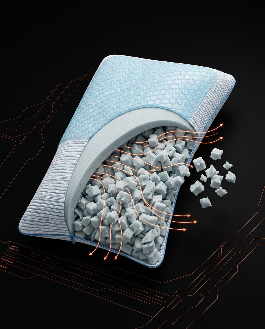 Memory-Foam-Kissen mit anpassbarer Füllung – individuelle Höhe für erholsamen Schlaf – Produktbild 13