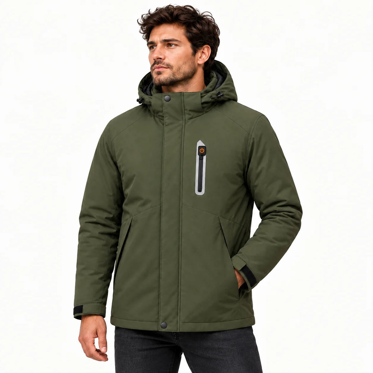 PyreFit Calvero – Beheizbarer Parka für Herren – Grün