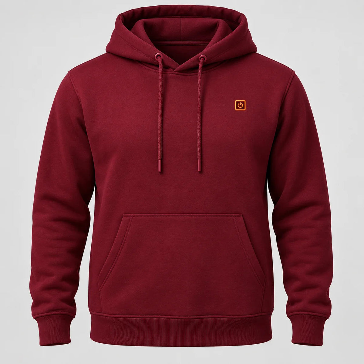 PyreFit Zippa – Beheizbarer Herrenhoodie – Bordeaux