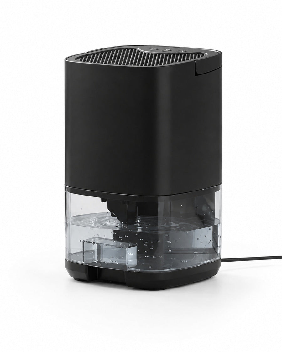 Mini-Luftentfeuchter mit 1-Liter-Wassertank – Schwarz