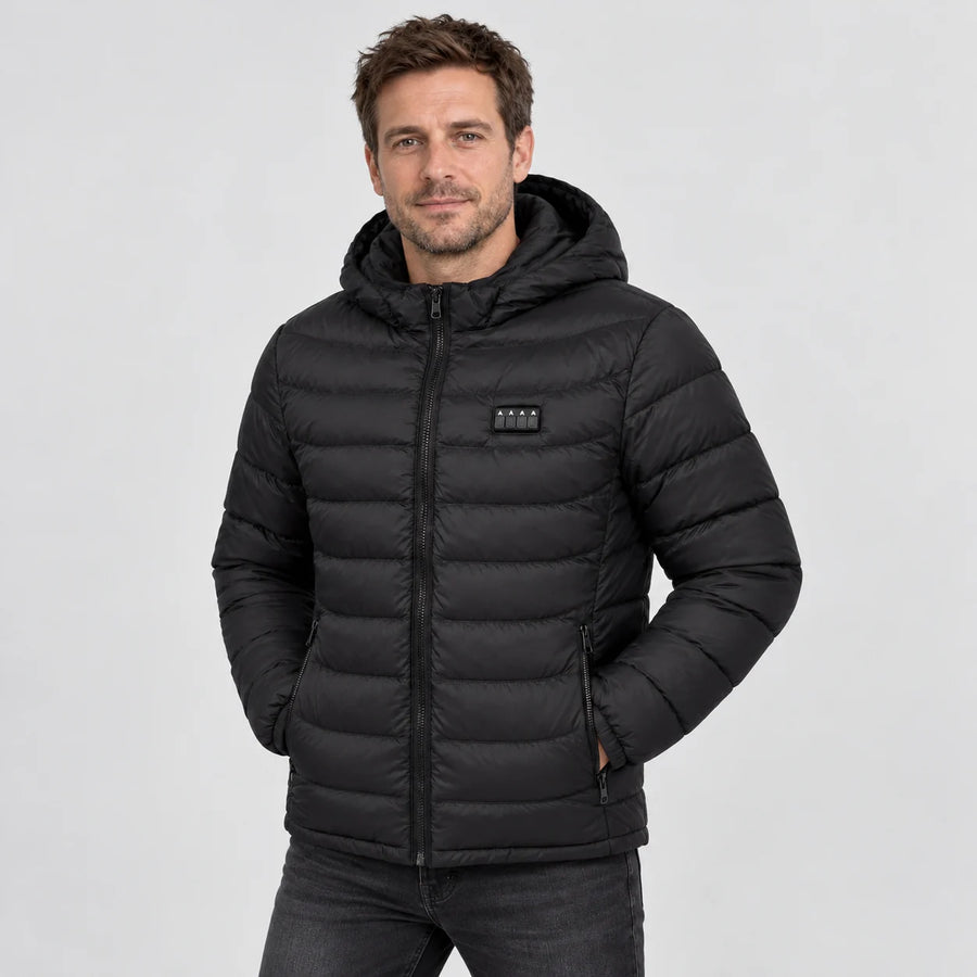 USB-Heizjacke mit abnehmbarer Kapuze