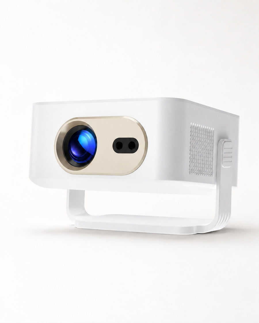 Mini Beamer mit Google TV – HD-Projektion und automatische Bildkorrektur