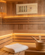 Sauna-Lüftungsventil aus Saunaholz – regulierbare Belüftung mit Schieber – Produktbild 2
