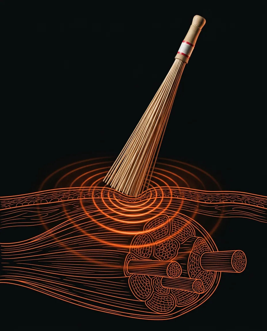 Massageroller aus Holz für Muskeln – manuelle Tiefenmassage für Rücken und Beine – Produktbild 11