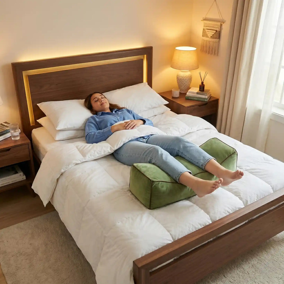 Kniekissen für Seitenschläfer – ergonomische Stütze für Beine und Hüfte – Produktbild 9