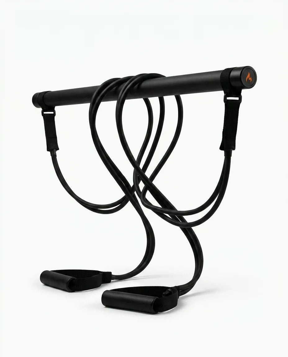 Pilates-Set mit Stange und Widerstandsbändern – gelenkschonendes Training für zu Hause – Produktbild 9