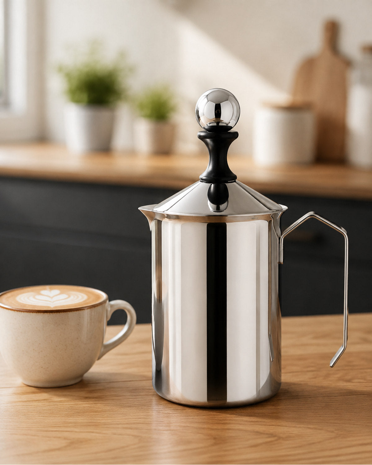 Manueller Milchaufschäumer – Kaffeeroutine