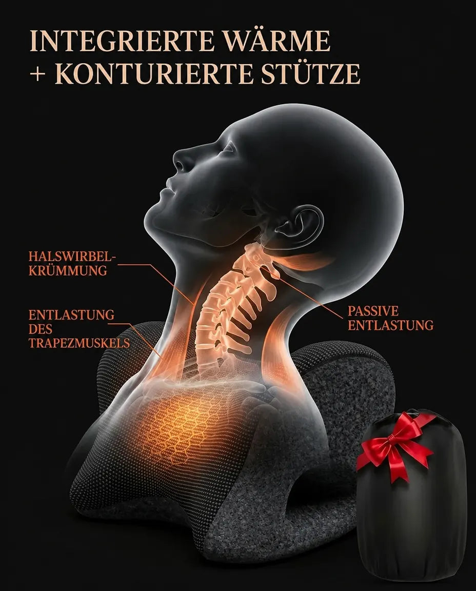 Nackenkissen mit sanfter Wärme – kabellose Entspannung für Nacken und Schultern – Produktbild 11