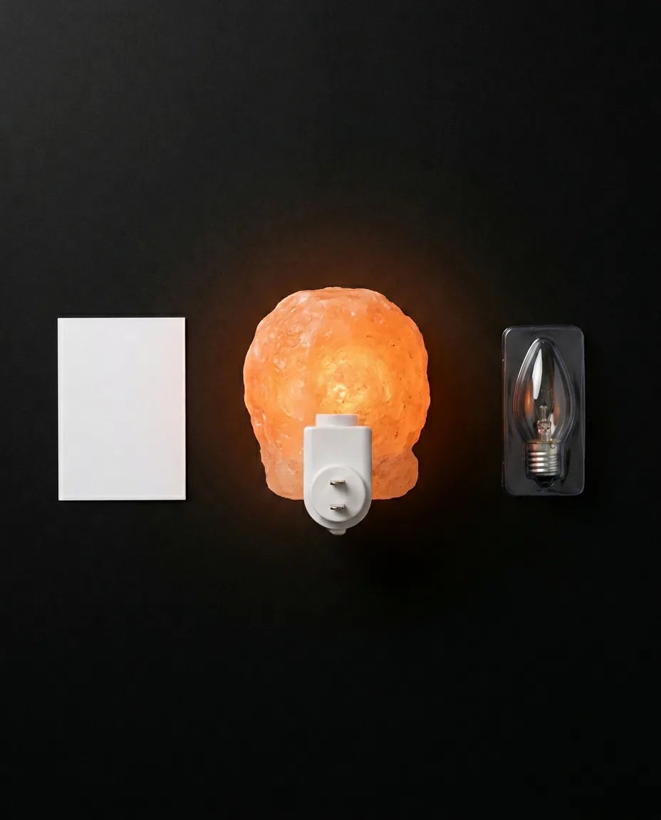 Salzlampe aus Himalaya-Salz – warmes Ambientelicht für Schlafzimmer und Leseecke – Produktbild 9
