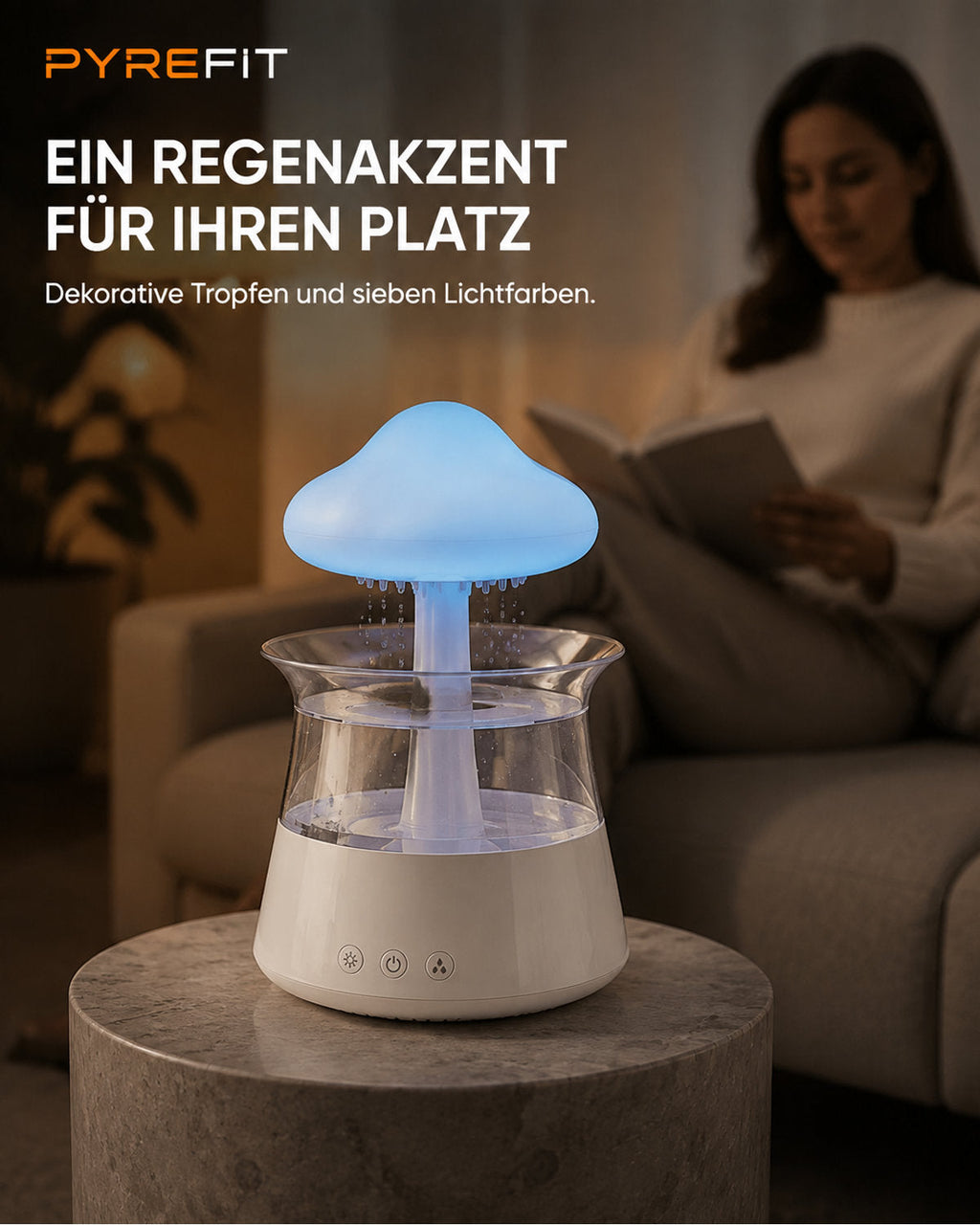 Luftbefeuchter – Alltag, Bedienung und Pflege – Ansicht 3