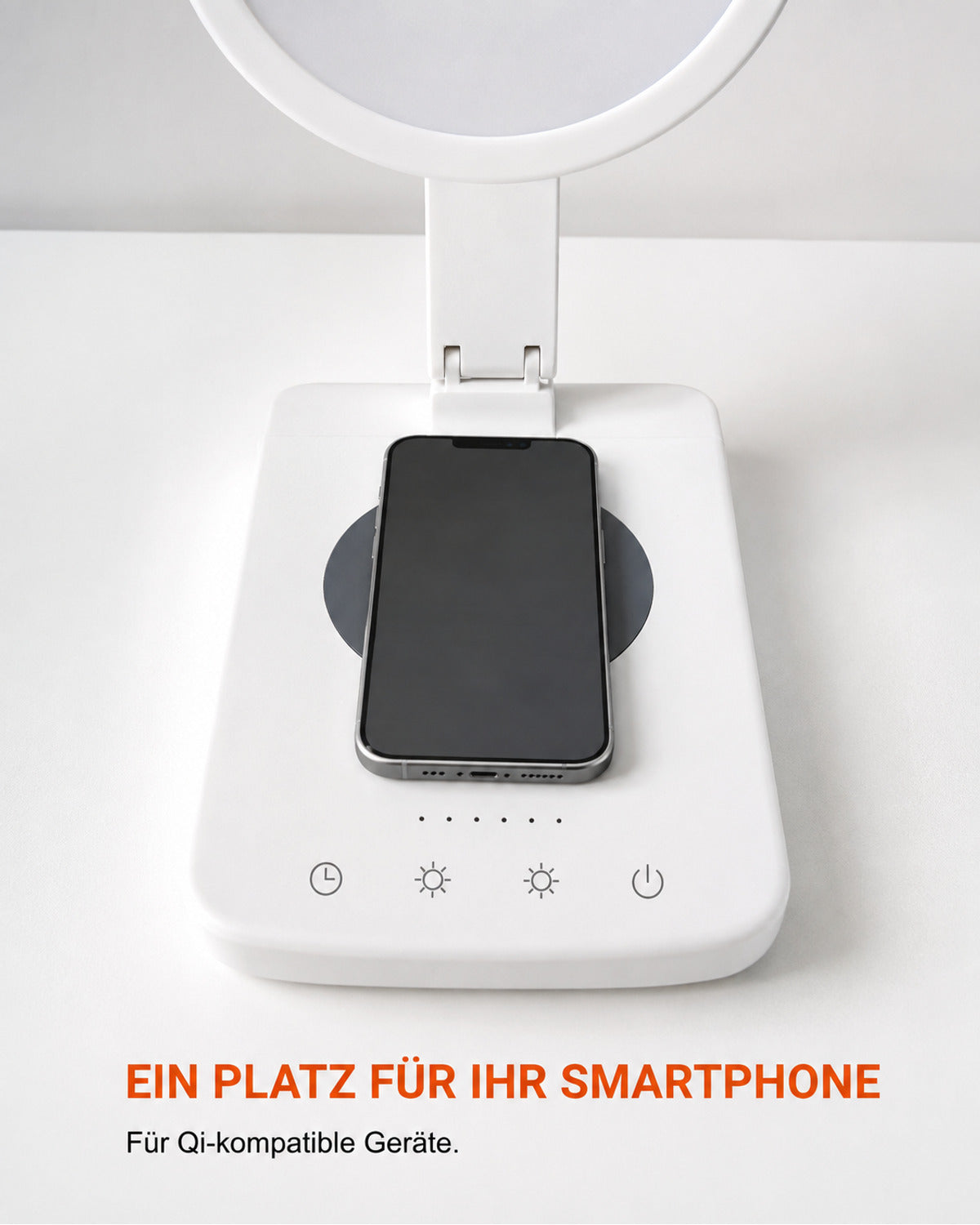 Tageslichtlampe mit Qi-Ladefläche – Produktansicht 8