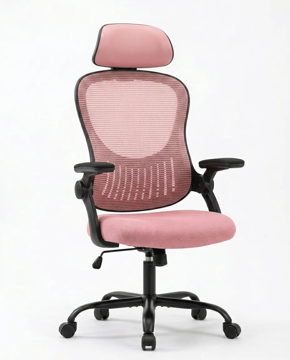 Ergonomischer Bürostuhl mit Netzrücken – Lordosenstütze für lange Arbeitstage – Produktbild 10