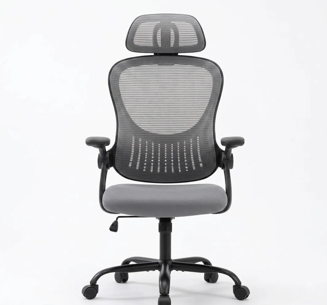 Ergonomischer Bürostuhl mit Netzrücken – Lordosenstütze für lange Arbeitstage – Produktbild 11