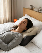 Nackenstützkissen aus Memory Foam – Kontur mit Seitenflügeln für Rücken- und Seitenschläfer – Produktbild 2
