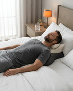 Nackenstützkissen aus Memory Foam – Kontur mit Seitenflügeln für Rücken- und Seitenschläfer – Produktbild 3