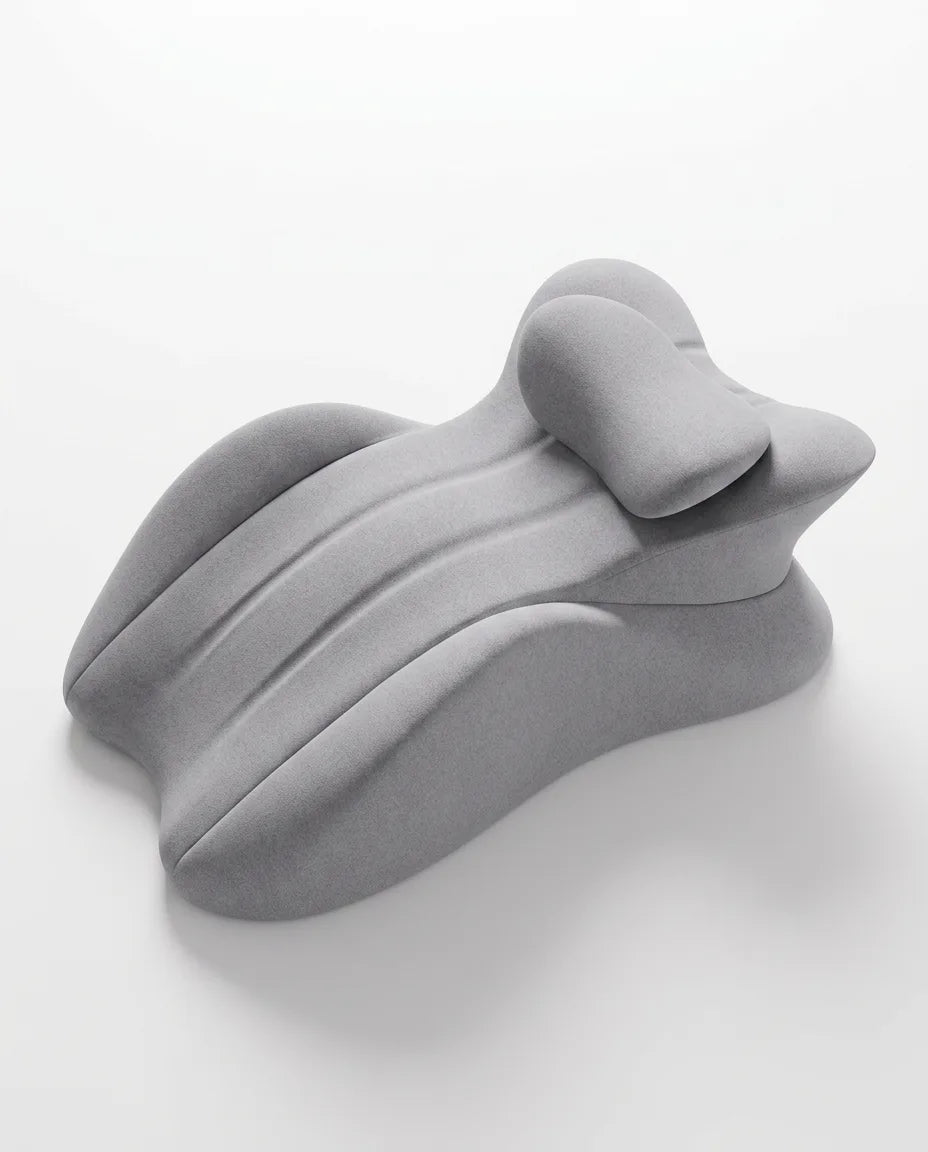 Nackenstützkissen aus Memory Foam – Kontur mit Seitenflügeln für Rücken- und Seitenschläfer – Produktbild 10
