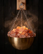 Sauna-Aromaschale aus Edelstahl – für ätherische Öle, Kräuter und Salzkristalle – Produktbild 6