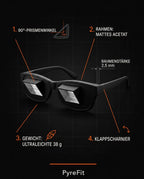 Prismenbrille zum Lesen im Liegen – freihändig Buch, Handy und TV betrachten – Produktbild 9