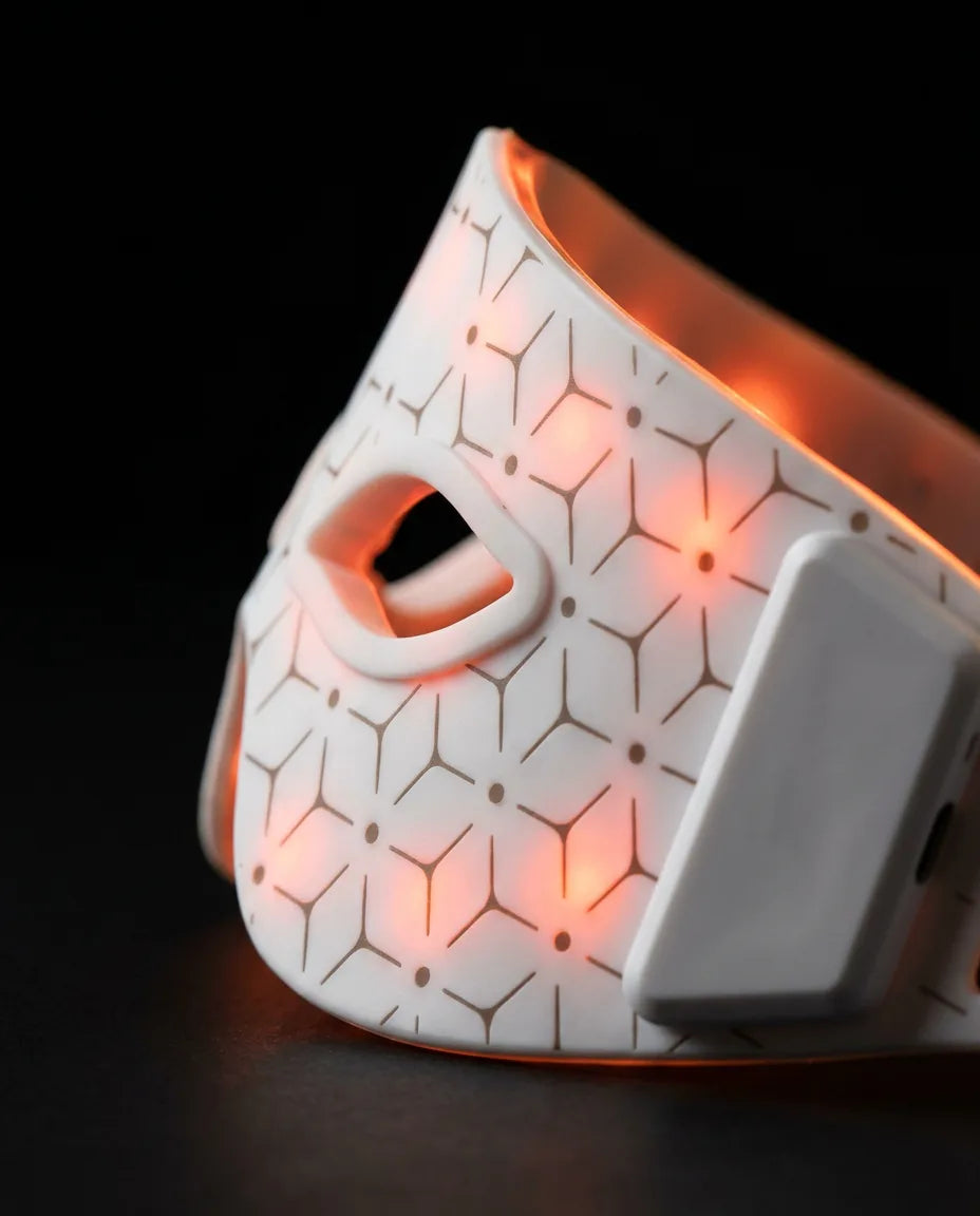 LED-Schlafmaske mit sanftem Rotlicht – kabellos für die abendliche Routine – Produktbild 6