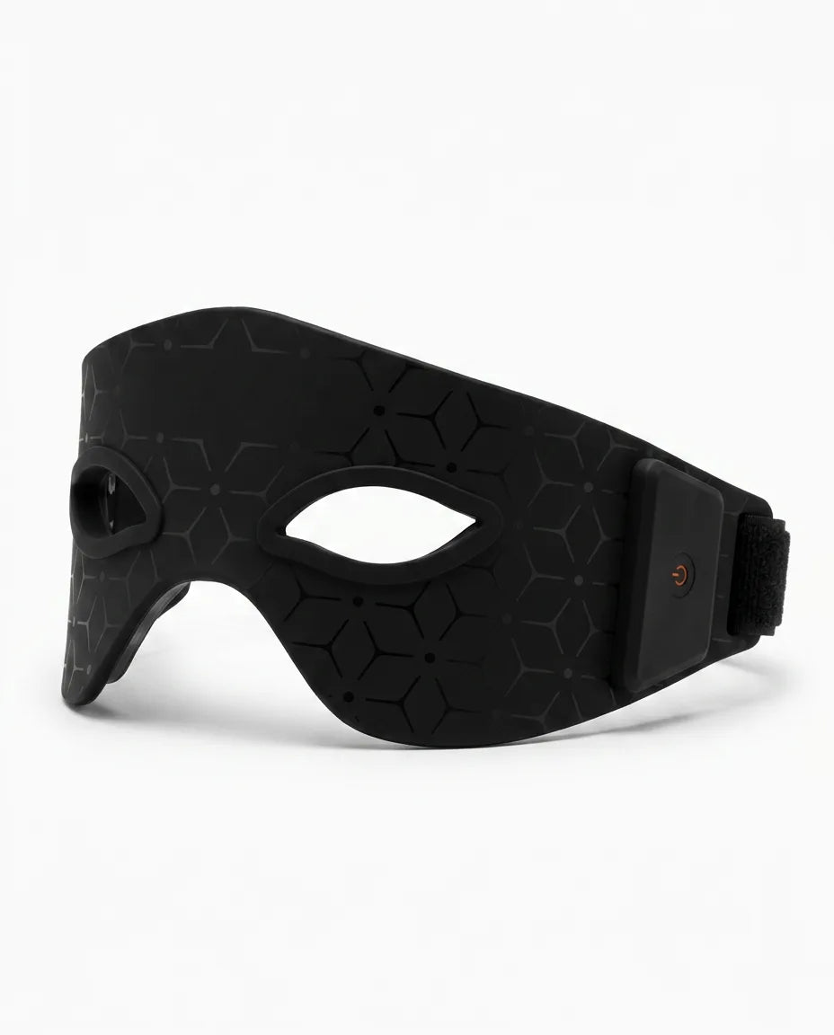 LED-Schlafmaske mit sanftem Rotlicht – kabellos für die abendliche Routine – Produktbild 8