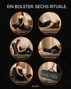 Yoga-Bolster aus Samt – feste Stütze für Meditation und Regeneration – Produktbild 9