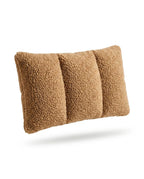 Lendenkissen mit Sherpa-Bezug – Rückenstütze für Büro, Sofa und Bett – Produktbild 1