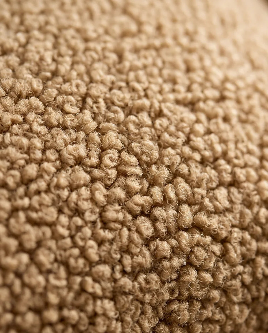 Lendenkissen mit Sherpa-Bezug – Rückenstütze für Büro, Sofa und Bett – Produktbild 4