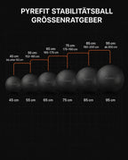 Gymnastikball mit Pumpe – Core-Training, Balance und aktives Sitzen ohne Berstgefahr – Produktbild 7