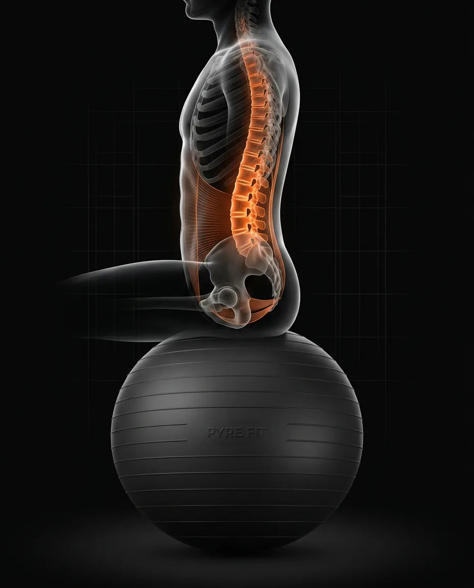 Gymnastikball mit Pumpe – Core-Training, Balance und aktives Sitzen ohne Berstgefahr – Produktbild 14