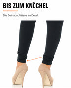 Schwarze Leggings mit Fleece-Innenseite – Produktansicht 7