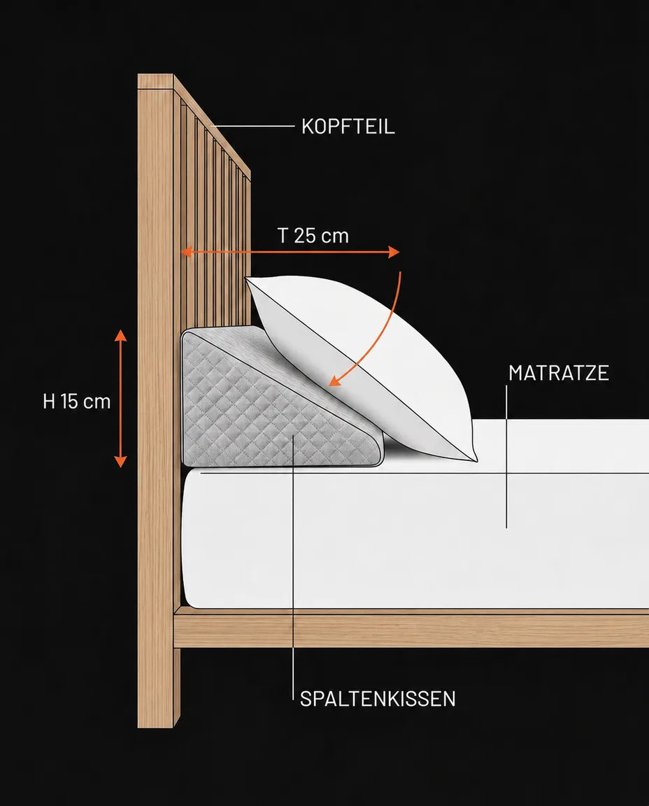 Konstruiert, um die Kopfteil-Lücke zu schliessen
