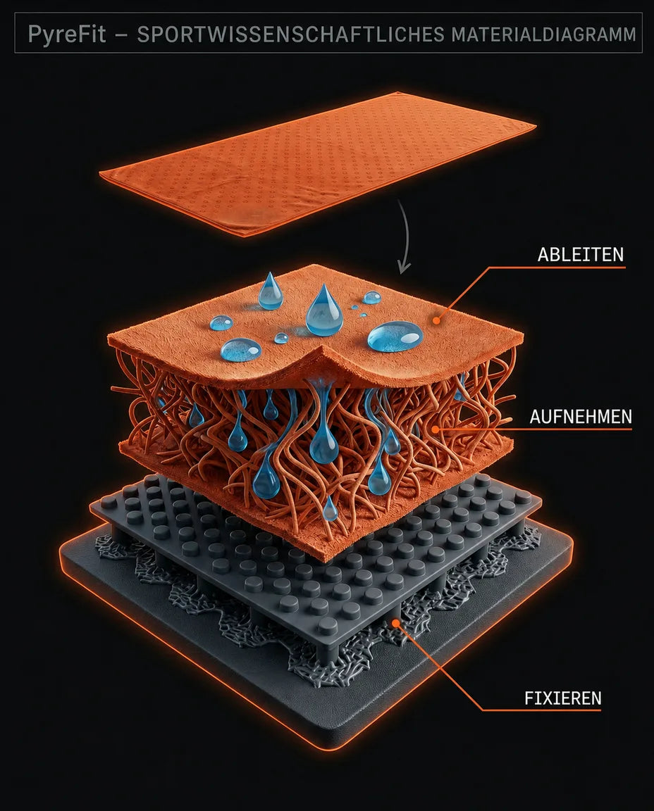 Entwickelt nach der Wissenschaft des Schwitzens