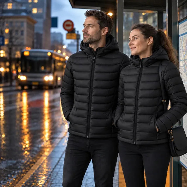 USB-Heizjacke mit abnehmbarer Kapuze