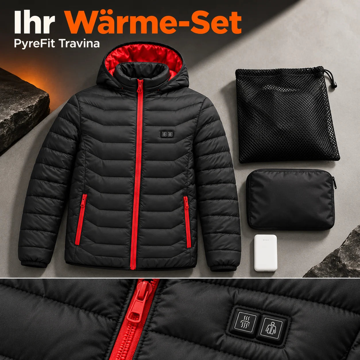 PyreFit Travina – Beheizbare Herrenjacke