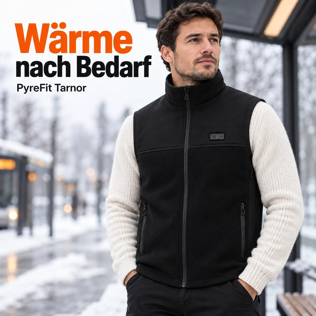 PyreFit Tarnor – Beheizbare Unisexweste mit verstellbarer Weite