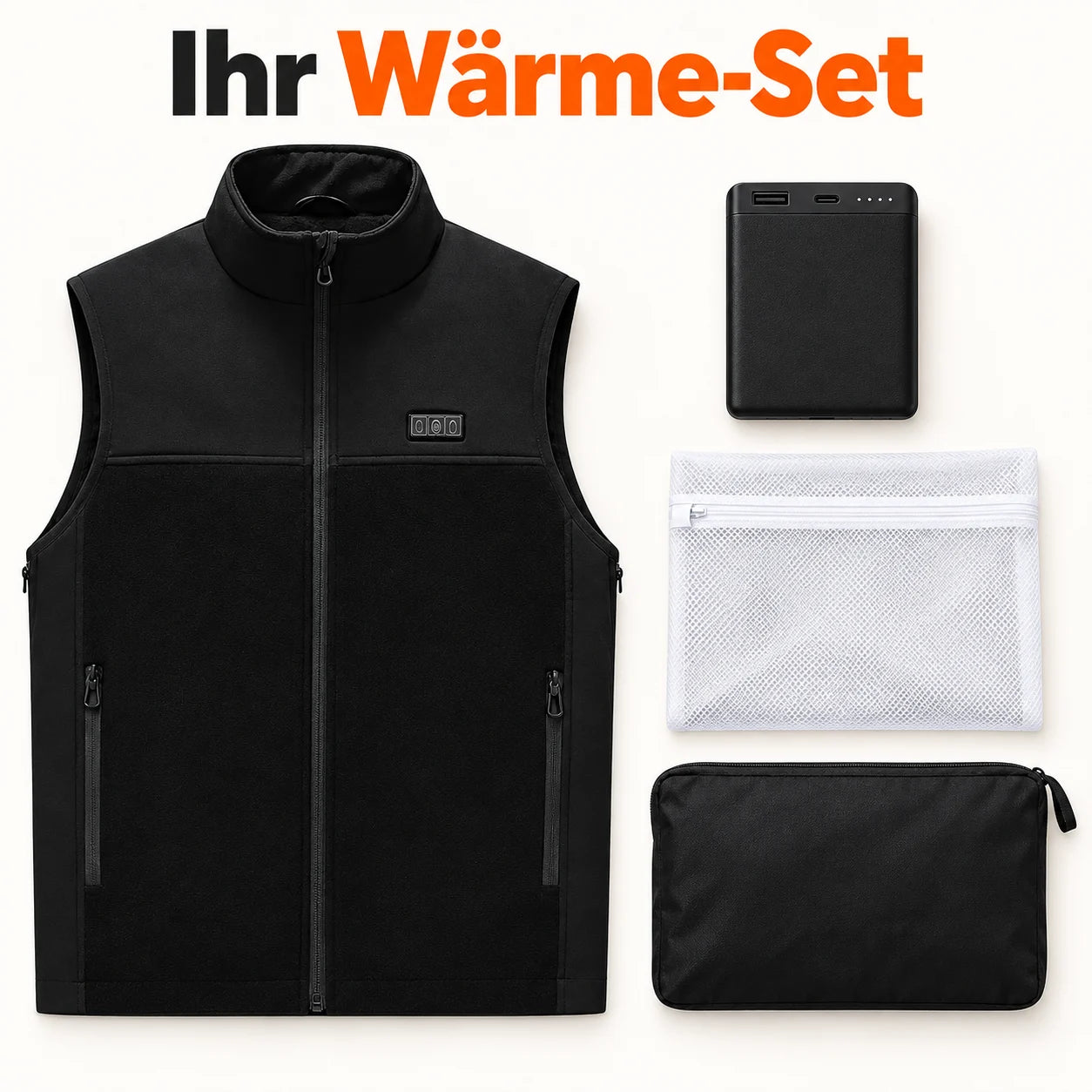 PyreFit Tarnor – Beheizbare Unisexweste mit verstellbarer Weite