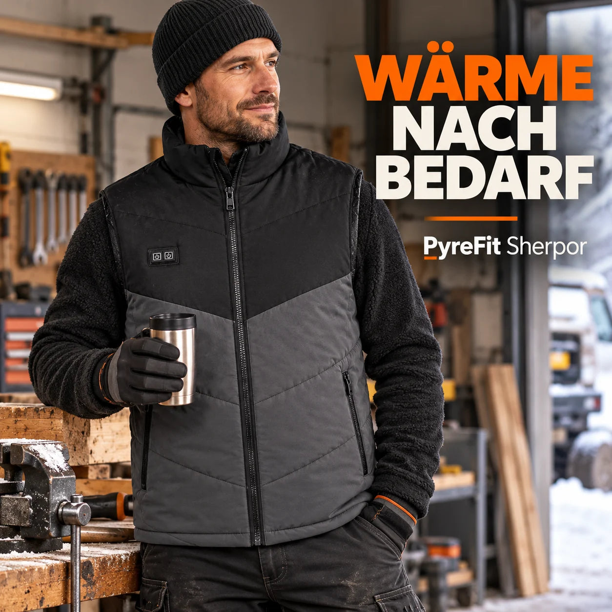 PyreFit Sherpor – Beheizbare Herrenweste
