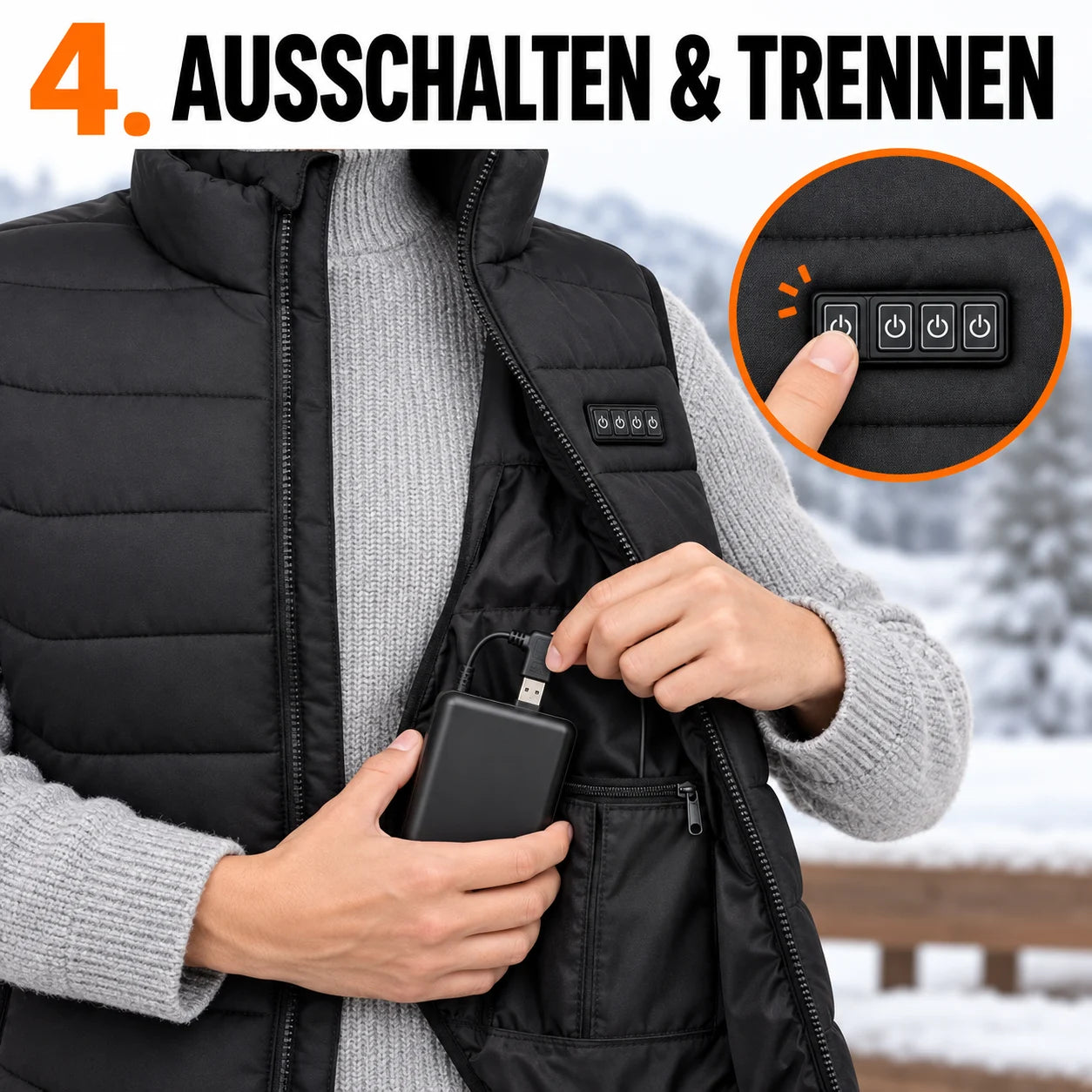 PyreFit Aurina – Beheizbare Unisex-Weste