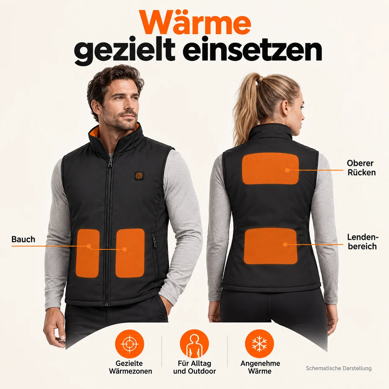 PyreFit Ventaro – Beheizbare Sportweste für Herren