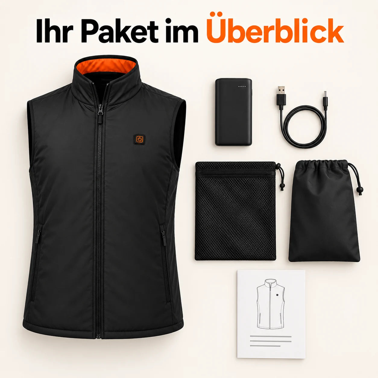 PyreFit Ventaro – Beheizbare Sportweste für Herren