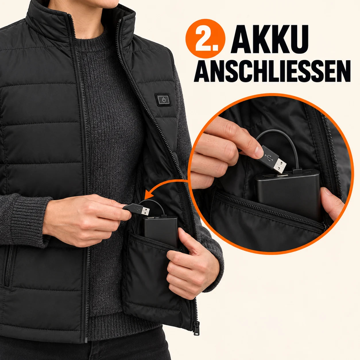 PyreFit Pivotan – Beheizbare Unisex-Steppweste